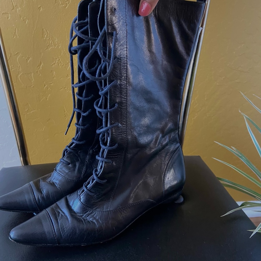 Victorian Style Leather Boots